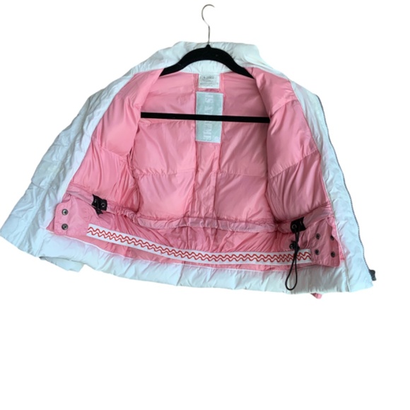 JSX SKI WEAR OUTFIT SZ 6 WHITE AND PINK WITH STARS - Picture 4 of 9